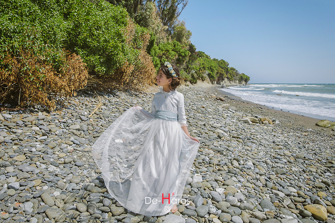 Reportaje especial de comunión en la playa