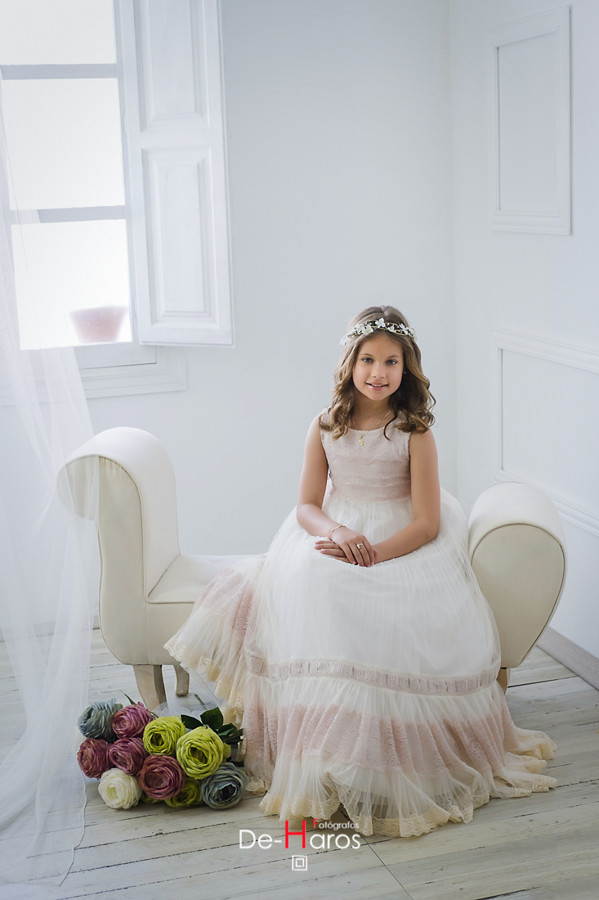 Fotografía de comunión con estilo