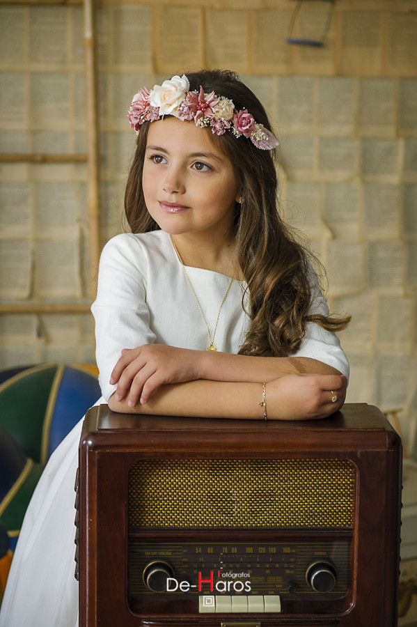 Fotografía de comunión con encanto