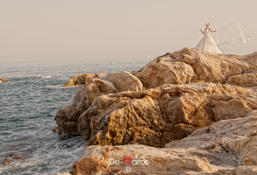 Fotografía de boda en el mar