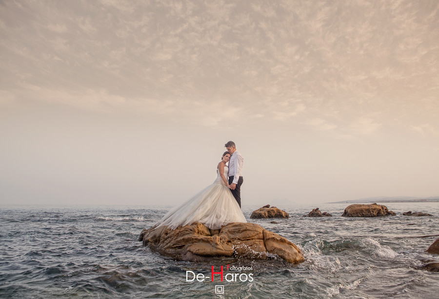 Fotografía de boda en el Mar