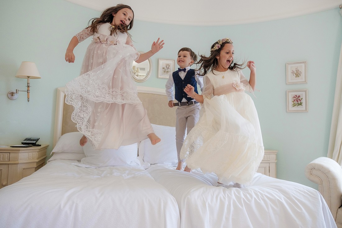 Fotos divertidas de comunión en el hotel Villa Padierna