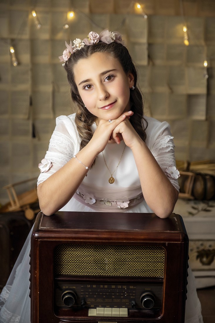 Fotografías de comunión en el estudio
