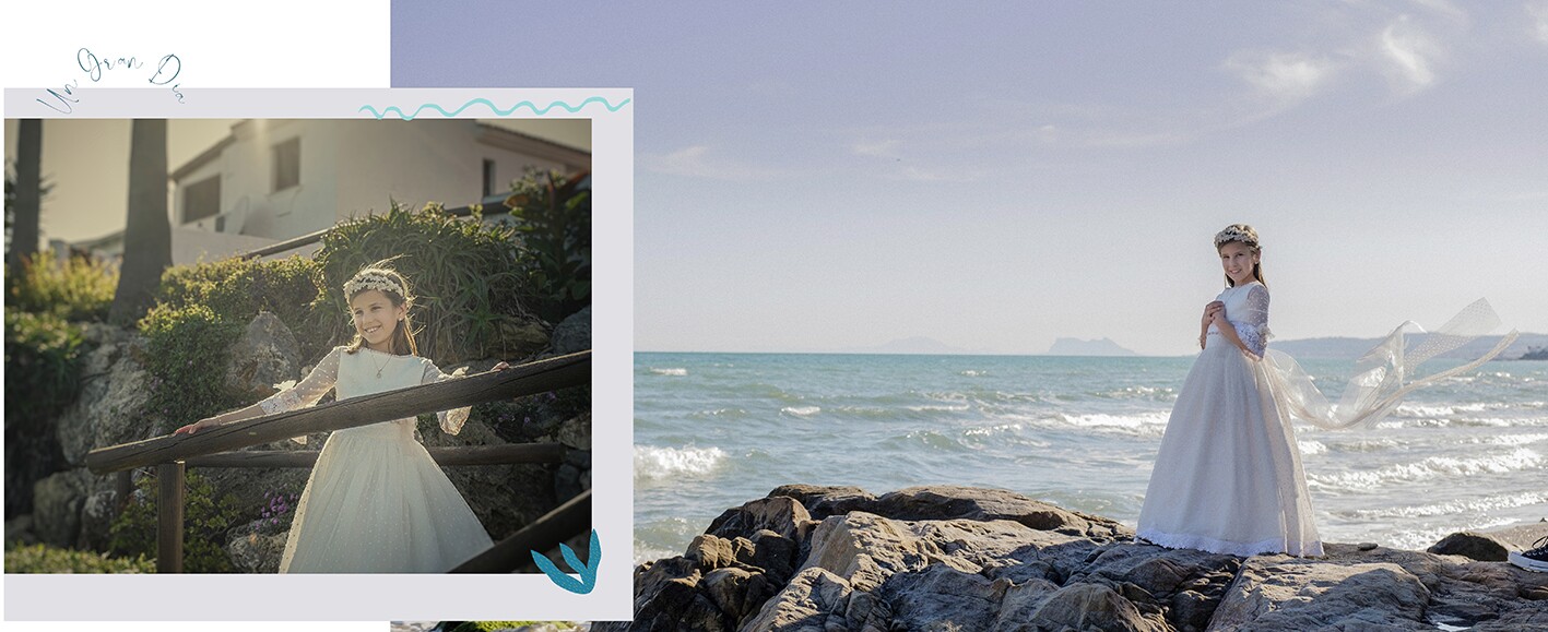 Comuniones en exteriores en De Haros estudio fotográfico