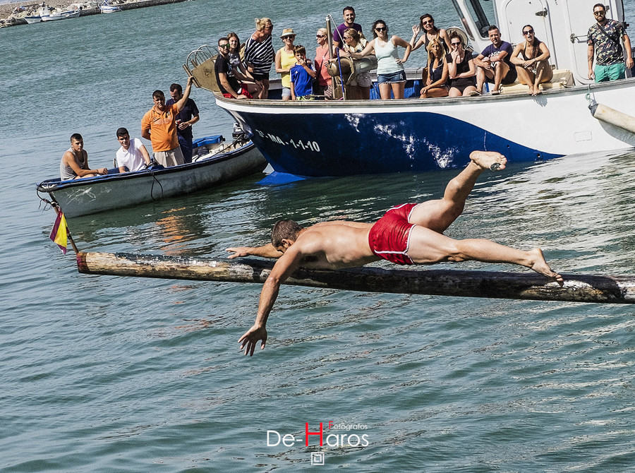 Cofradia de pescadores, concurso de la cucaña