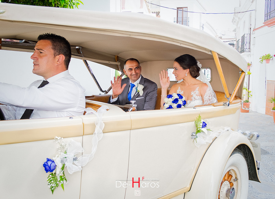 Coches clásicos de boda en Estepona