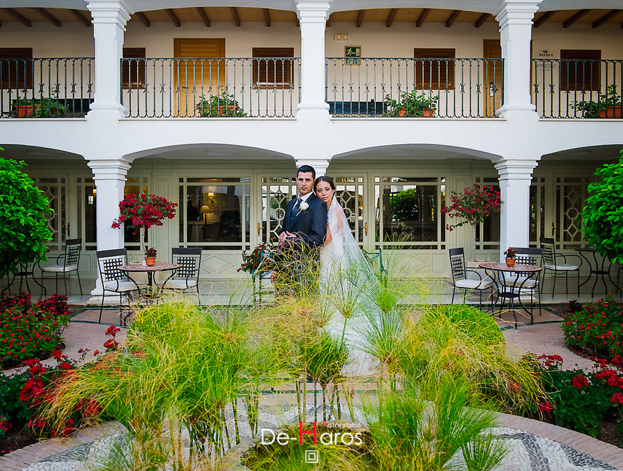 Fotos de boda en el hotel los monitores con De Haros