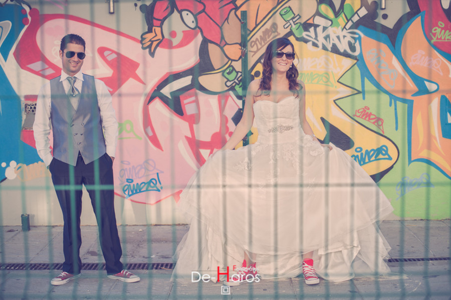 Boda en Estepona, Graffiti, boda original, boda con Graffiti, boda original