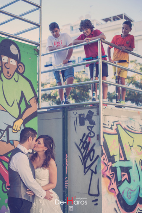 Boda en Estepona, Graffiti, boda original, boda con Graffiti, boda original